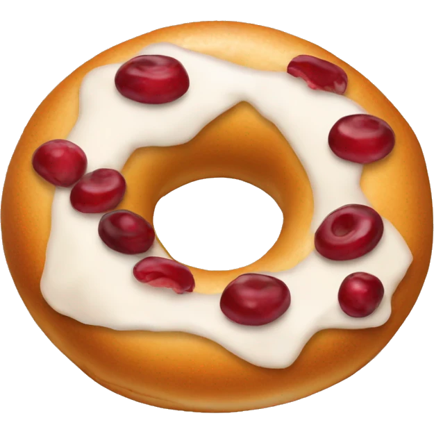 Cranberry bagel  emoji