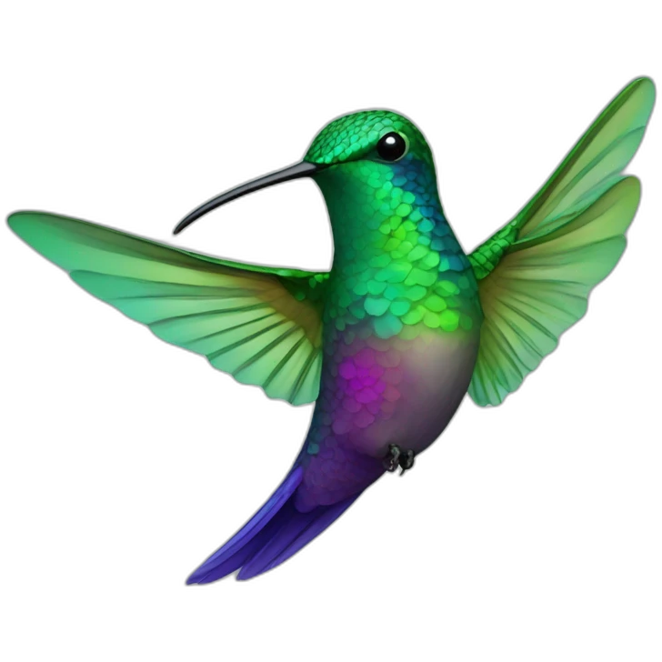 irridescence hummingbird emoji