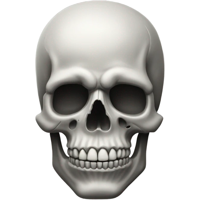 hyper masculine skull emoji