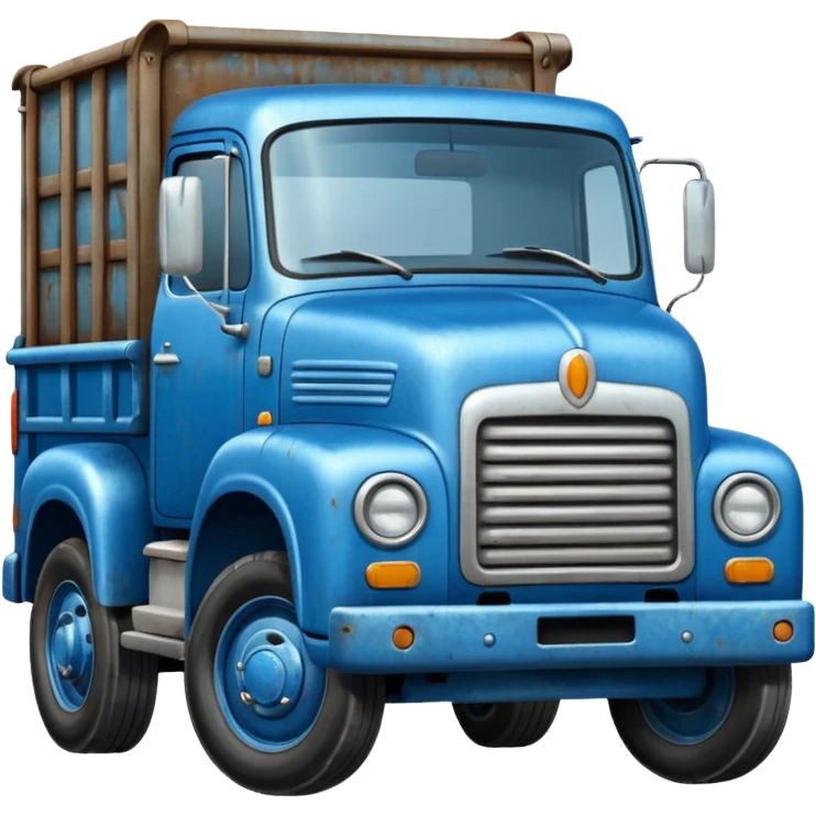camion bleu emoji