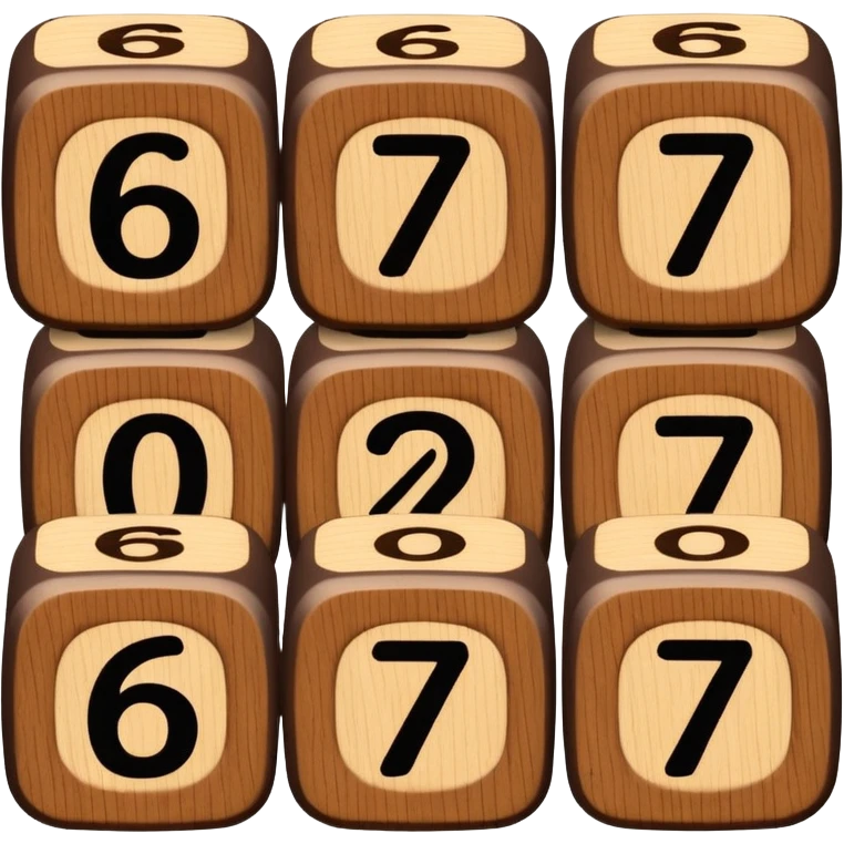 Blocks saying "6" and "7" in this order: "6" "7" emoji