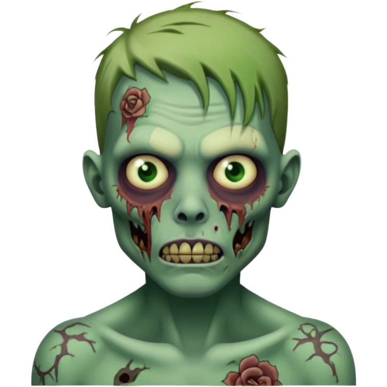 zombie with tattoos emoji