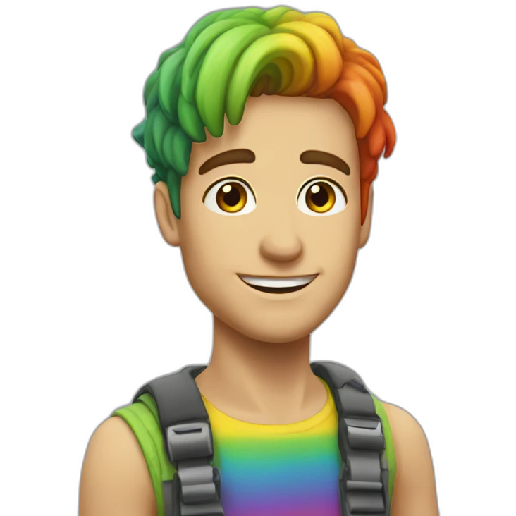 rainbow-born-man emoji