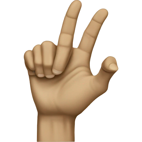 finger gun gesture made by yellow hand emoji