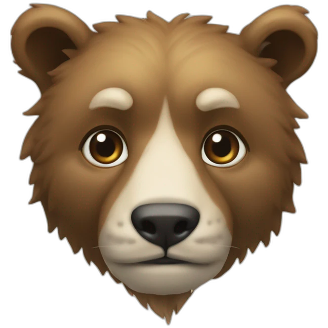 orsacchiotto antropomorfo ispido e senza un occhio emoji