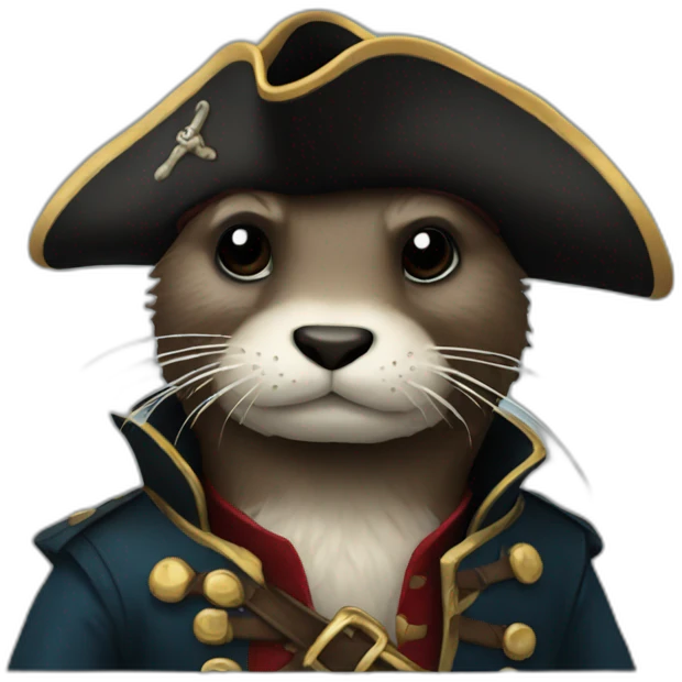 Pirate otter emoji