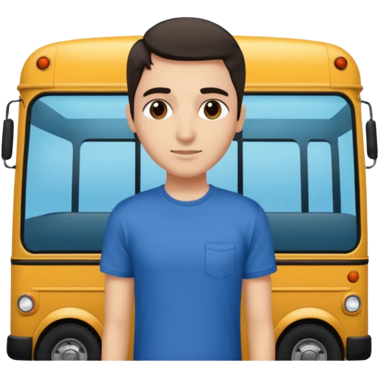 Harshil is leaning on a moving bus 🚌 emoji