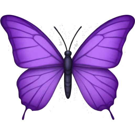 Mariposa de color morado claro  emoji