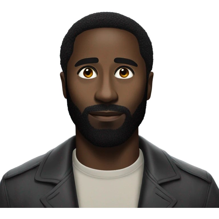 John David Washington realistic portrait emoji