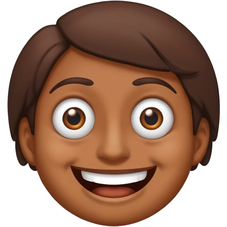 Twitching eye with a funky smile emoji