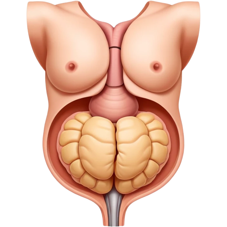 hernia, simple medical illustration emoji
