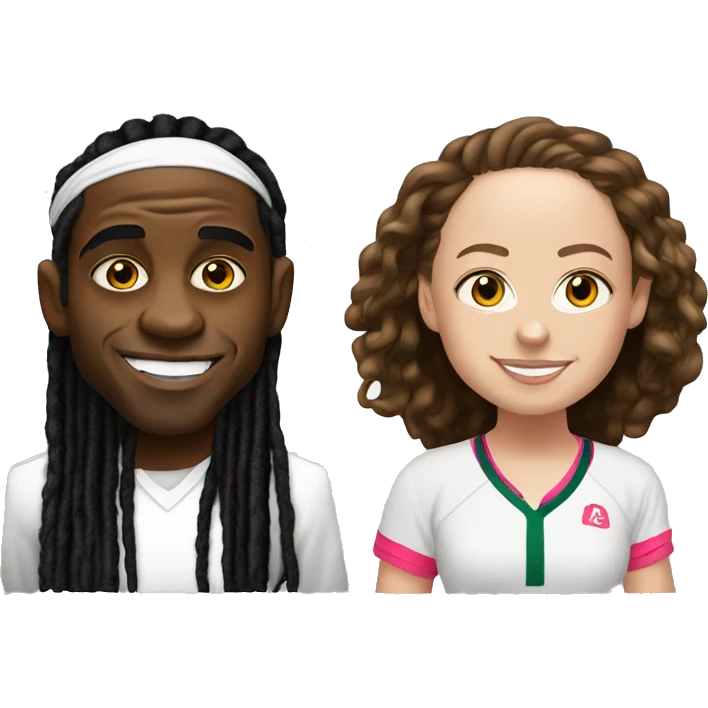 lil wayne and jelena ostapenko emoji