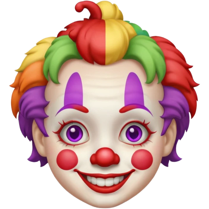 smll haired clown emoji