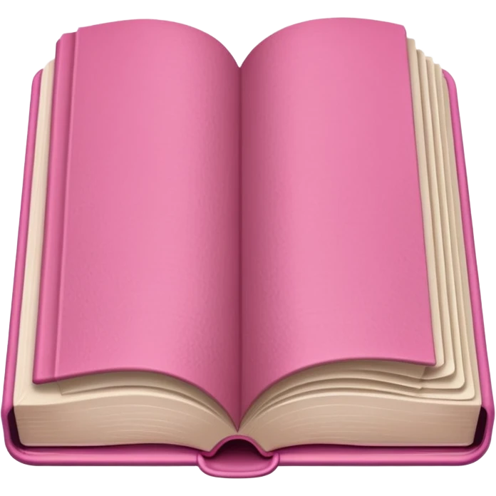 Make an open book, with white pages, but a pink cover only at the bottom!
 emoji
