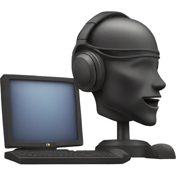 quest headset with a computer emoji