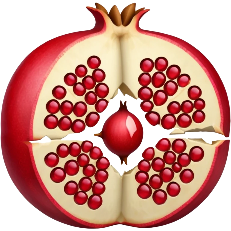 Cracked open Pomegranate emoji emoji
