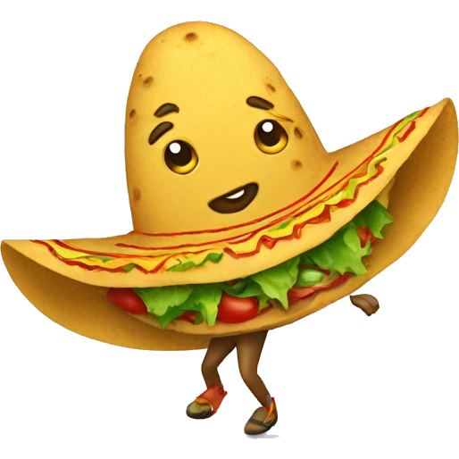 Dancing taco  emoji