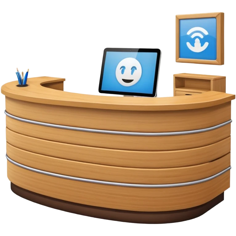 Reception desk
 emoji