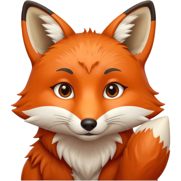 Fox holding his nose emoji