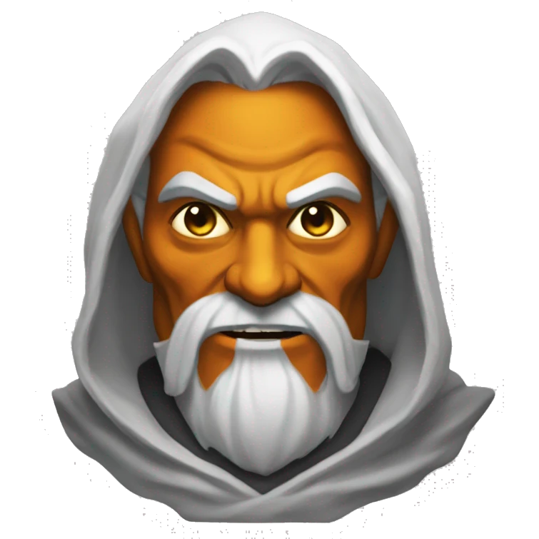 half-orc male wizard necromancer pumpkin emoji