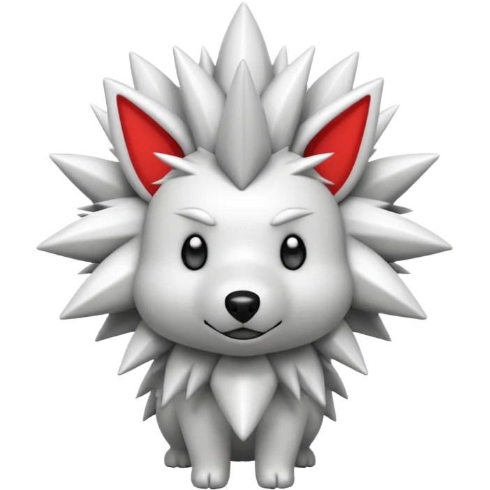 Edgy Colorless Unique Shaymin-Bagon-dog emoji