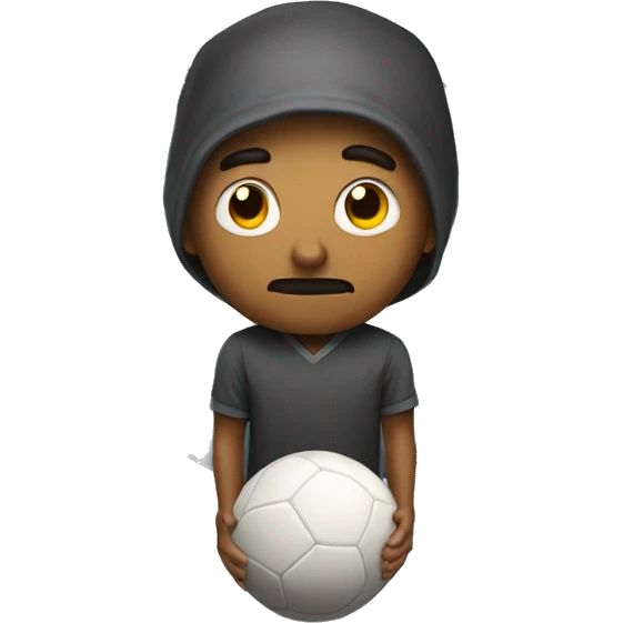 A man hiding a ball  emoji