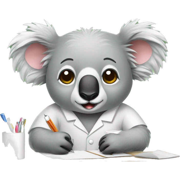 sick koala managing a project emoji