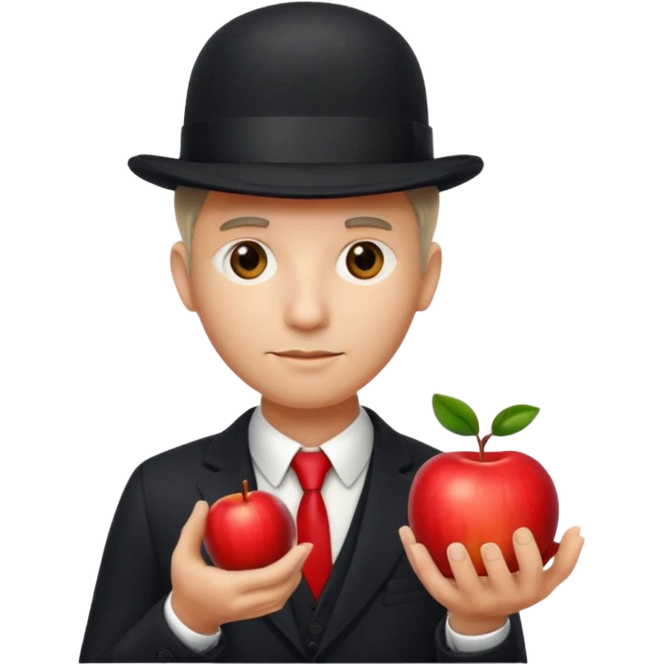 homme de magritte  emoji