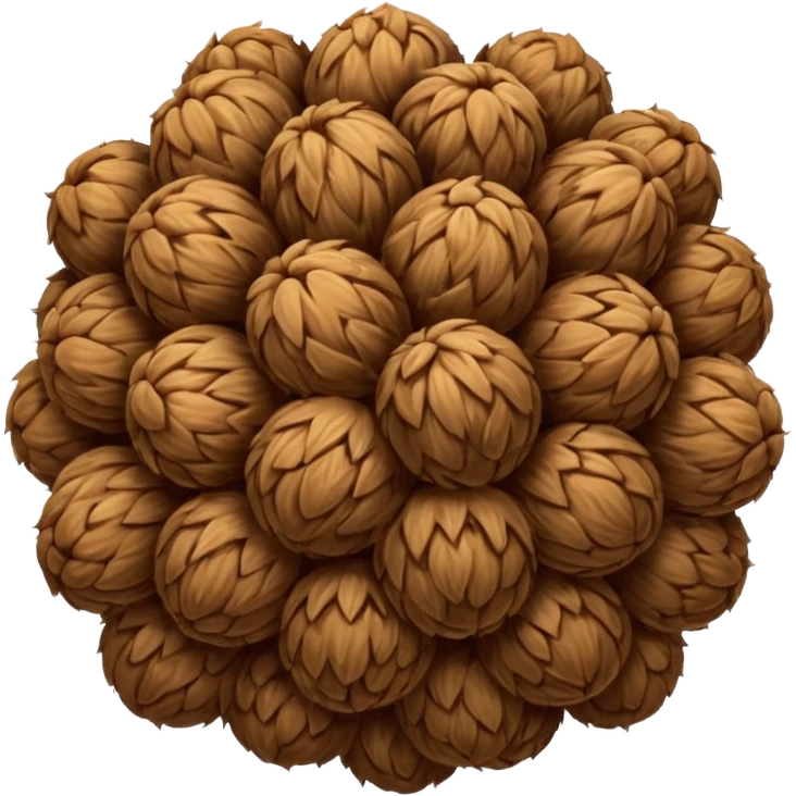 Hairy balls emoji