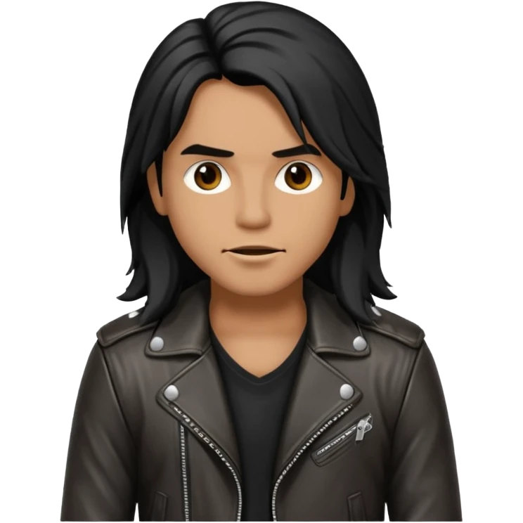 rocker with brown skin emoji