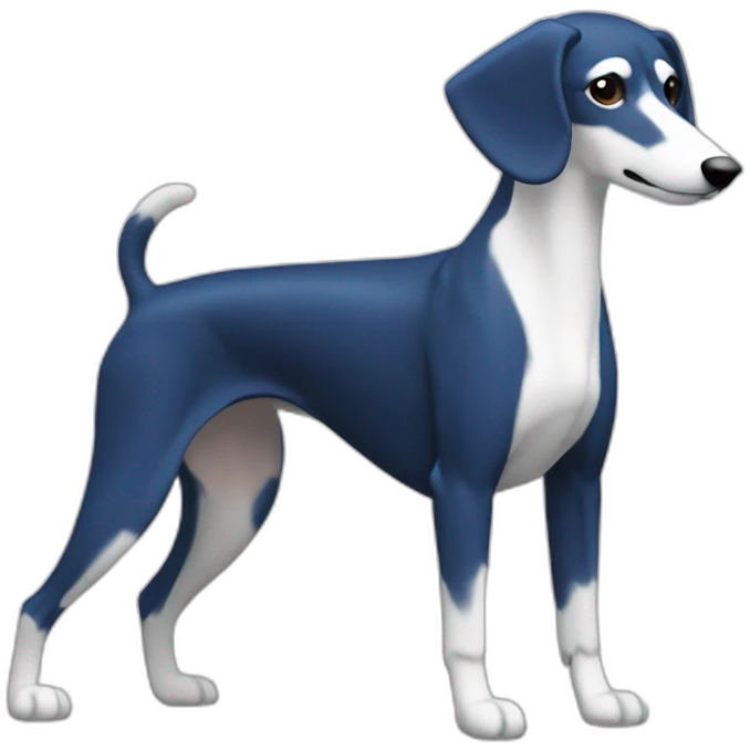 daihatsu atrai dark blue color and white saluki emoji