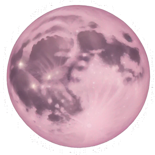 pastel pink moon emoji