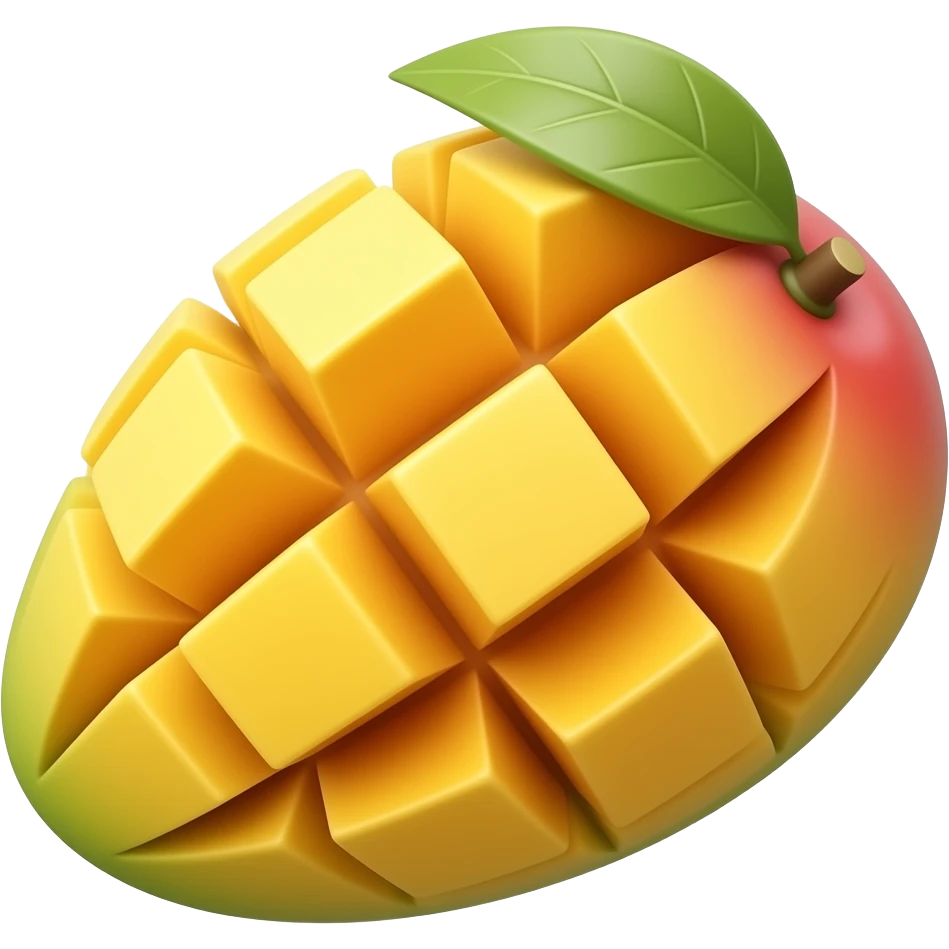 Mango ice cream emoji