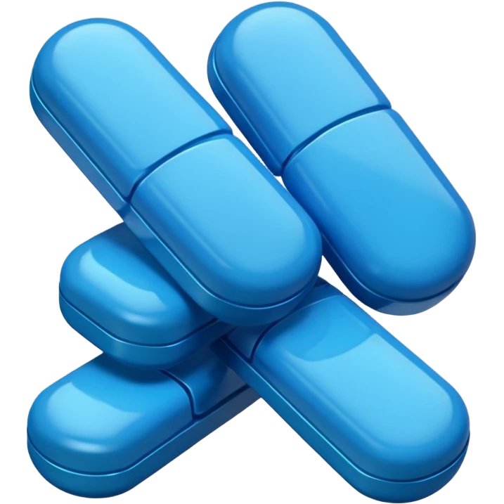 blister pack and blue medicines emoji