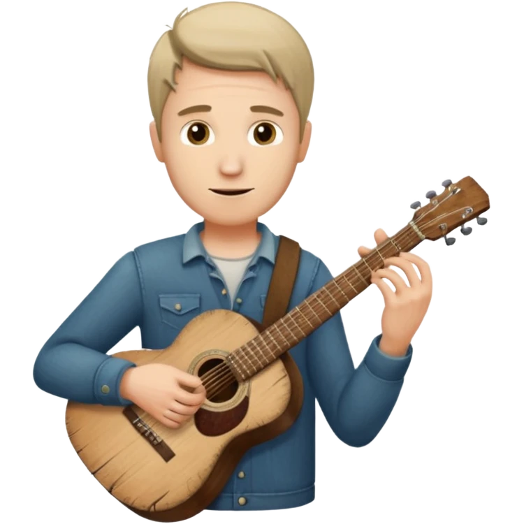 man holding guitar emoji