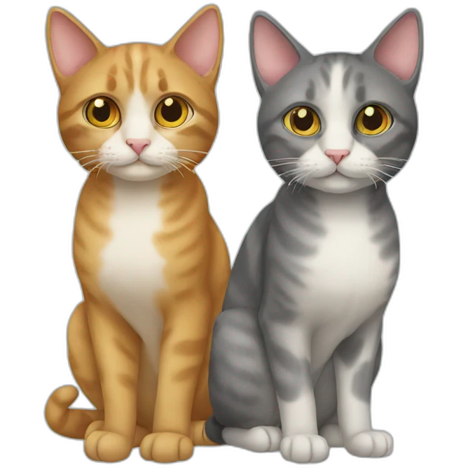 two cats emoji
