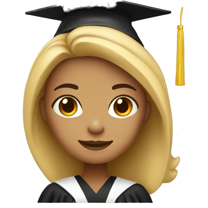 Girl with a Graduation gown emoji