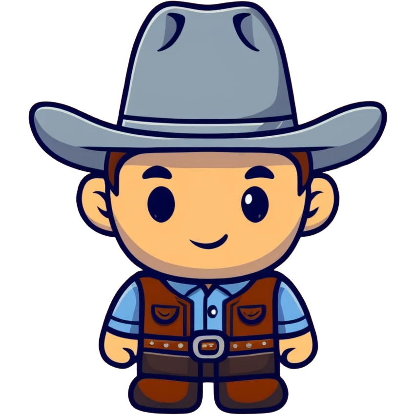 BLK letters in rustic western cowboy style with metallic silver outline and wooden texture emoji