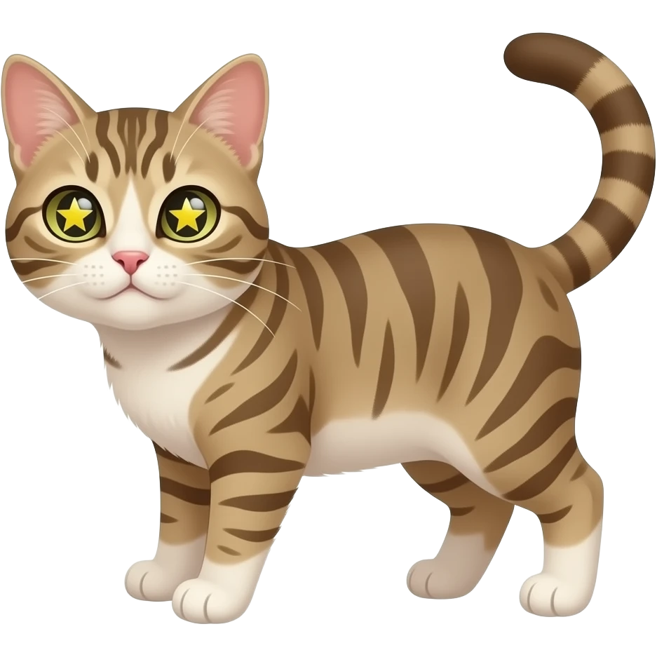 Gato ojos de estrella emoji