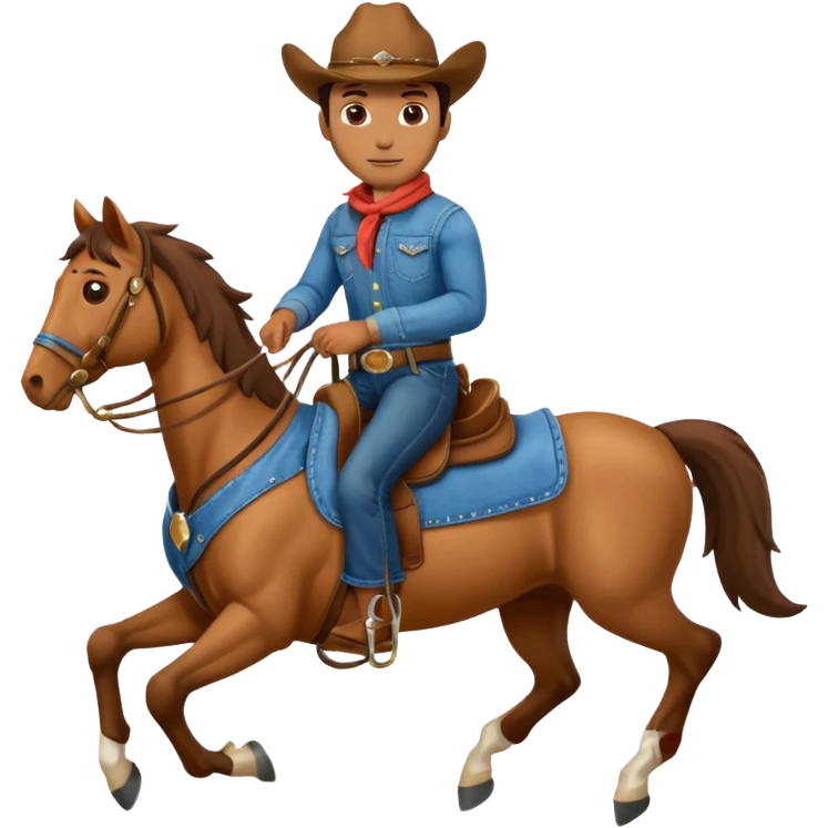 cowboy riding  emoji