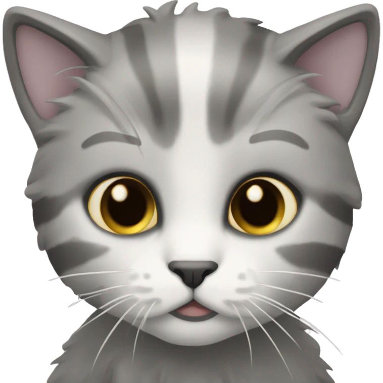 Черная кошка с белыми лапками emoji