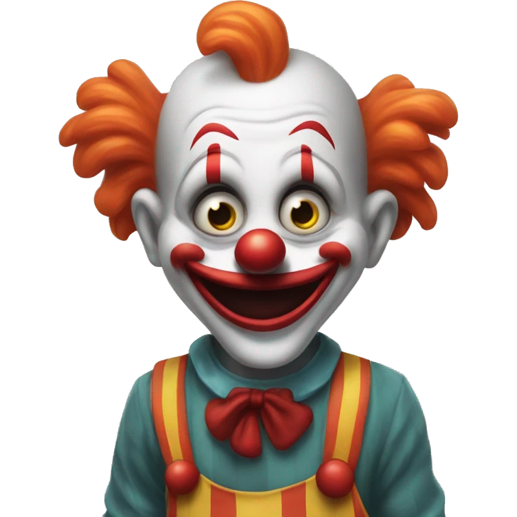 goofy lil goober clown =oP emoji