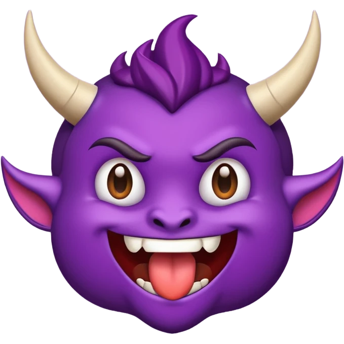 Crear un emojis de un 😈 con diseño y la frase Grupo los descarriados emoji
