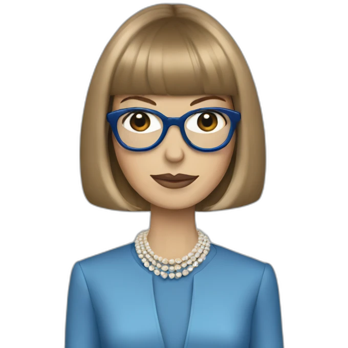 blue anna wintour emoji