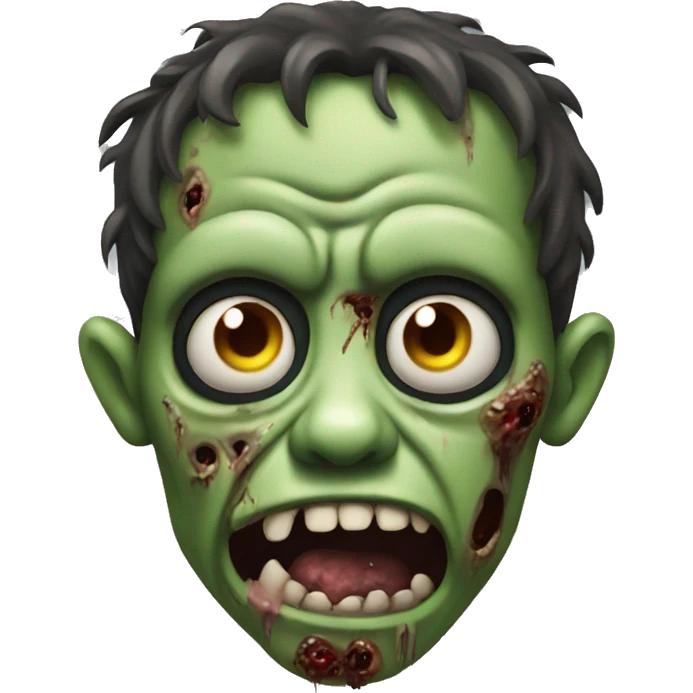 Gross zombie emoji