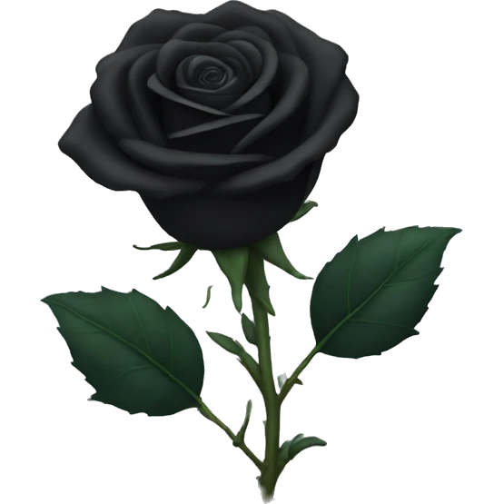 Black rose emoji