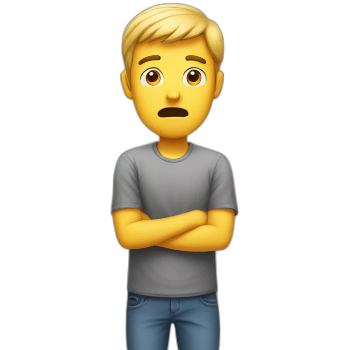 man nervous emoji