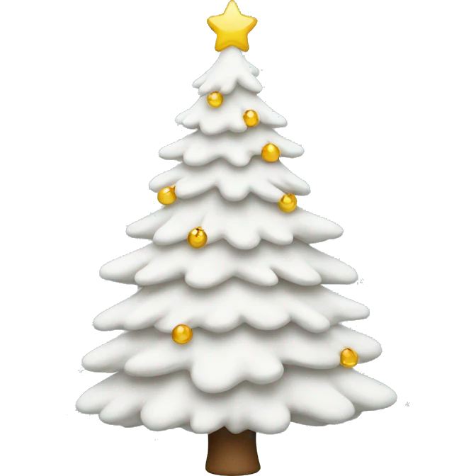 White Christmas tree emoji