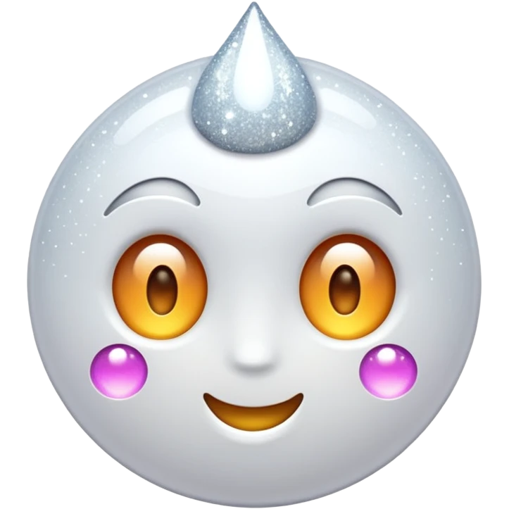 glossy white sparkle emoji