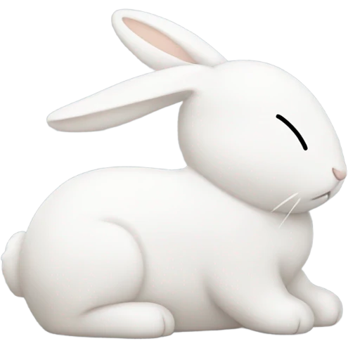 Slepping miffy emoji